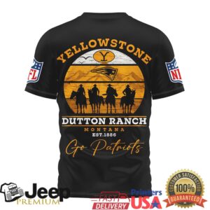 New England Patriots Yellowstone Dutton Ranch Montana T Shirt