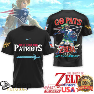 New England Patriots x Legend of Zelda 40th Anniversary Link Hero T Shirt
