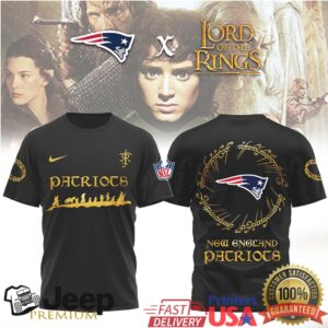 New England Patriots x Lord of the Rings Fellowship of the Ring T Shirt New England Patriots x Lord of the Rings Fellowship of the Ring T Shirt