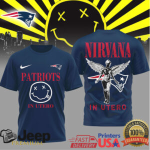 New England Patriots x Nirvana In Utero Fan Apparel Tee
