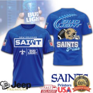 New Orleans Saints Bud Light Beer Fan Pride NFL Licensed Style Shirt (2) New Orleans Saints Bud Light Beer Fan Pride NFL Licensed Style Shirt (2)