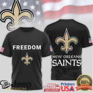 New Orleans Saints Freedom Patriotic American Flag T Shirt
