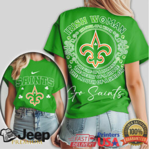New Orleans Saints Irish Woman Soul of a Witch St. Patrick's Day Tee