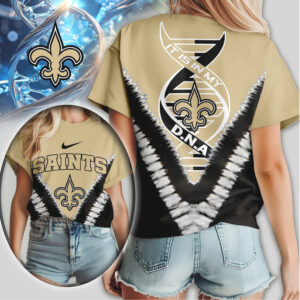 New Orleans Saints “It Is In My DNA” Gold V Tie Dye Women’s T Shirt New Orleans Saints “It Is In My DNA” Gold V Tie Dye Women’s T Shirt