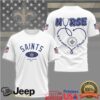 Cleveland Browns Nurse T Shirt Work of Heart Stethoscope NFL Fan Apparel Cleveland Browns Nurse T Shirt Work of Heart Stethoscope NFL Fan Apparel