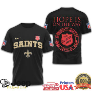 New Orleans Saints Salvation Army Hope Is On The Way Charity Shirt