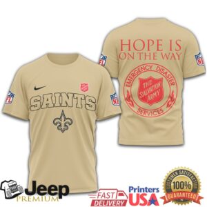 New Orleans Saints Salvation Army Hope Is On The Way Charity Shirt