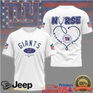 New York Giants Nurse Shirt It’s a Work of Heart Medical Professional Tee New York Giants Nurse Shirt It’s a Work of Heart Medical Professional Tee