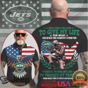 New York Jets Military Eagle “Give My Life” Patriotic Polo