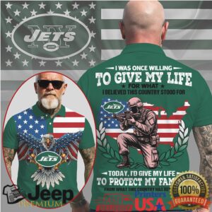 New York Jets Military Eagle “Give My Life” Patriotic Polo