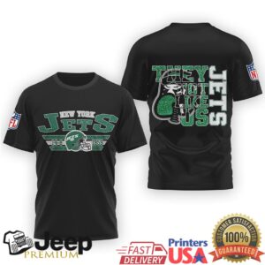 New York Jets They Not Like Us Streetwear Graphic T Shirt New York Jets They Not Like Us Streetwear Graphic T Shirt