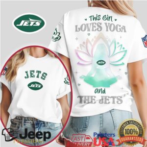 New York Jets Women’s Yoga T Shirt This Girl Loves Yoga and the Jets Zen Fan Shirt New York Jets Women’s Yoga T Shirt This Girl Loves Yoga and the Jets Zen Fan Shirt