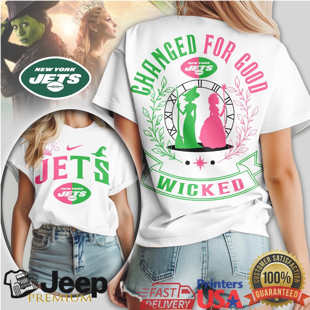 New York Jets x Wicked “Changed For Good” NFL Musical T Shirt New York Jets x Wicked “Changed For Good” NFL Musical T Shirt