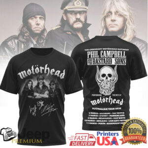 Phil Campbell and The Bastard Sons Motörhead Australian Tour 2026 Shirt
