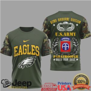 Philadelphia Eagles 82nd Airborne Division U.S. Army Paratrooper T Shirt