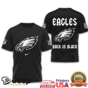 Philadelphia Eagles “Back in Black” Special Edition Black T Shirt