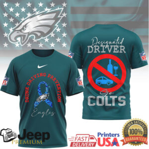 Philadelphia Eagles Drunk Driving Prevention Designated Driver Shirt