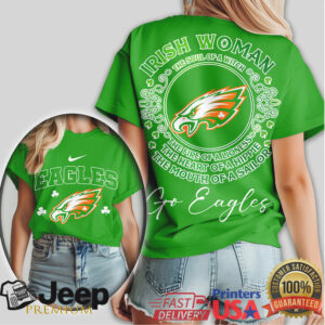 Philadelphia Eagles Irish Woman Soul of a Witch St. Patrick's Day Tee