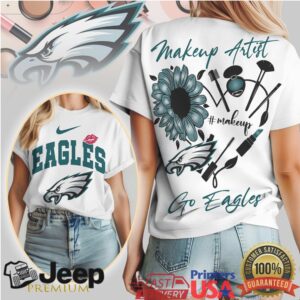 Philadelphia Eagles Makeup Artist Sunflower Cosmetics Fan Women's T Shirt