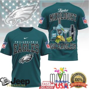 Philadelphia Eagles Master Mixologist Cocktail Fan Spirit T Shirt Philadelphia Eagles Master Mixologist Cocktail Fan Spirit T Shirt