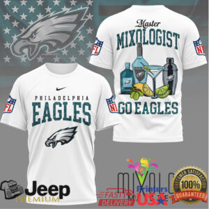 Philadelphia Eagles Master Mixologist Cocktail Fan Spirit T Shirt