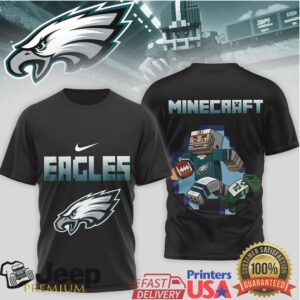 Philadelphia Eagles Minecraft Character Youth & Adult Tee Philadelphia Eagles Minecraft Character Youth & Adult Tee