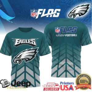 Philadelphia Eagles NFL FLAG Play Football Sublimated T Shirt