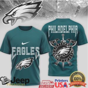 Philadelphia Eagles Norse Mythology Battle Axe Graphic Tee Philadelphia Eagles Norse Mythology Battle Axe Graphic Tee