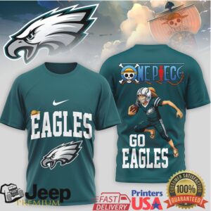 Philadelphia Eagles One Piece Anime Design Football Fan Apparel
