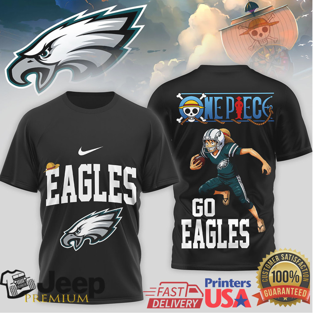 Philadelphia Eagles One Piece Anime Design Football Fan Apparel Philadelphia Eagles One Piece Anime Design Football Fan Apparel