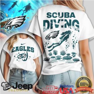 Philadelphia Eagles Scuba Diving Graphic T Shirt NFL Snorkeling Gear Philadelphia Eagles Scuba Diving Graphic T Shirt NFL Snorkeling Gear