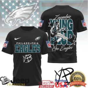 Philadelphia Eagles YUNGBLUD Zoombie Retro T Shirt NFL Apparel