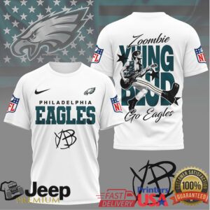 Philadelphia Eagles YUNGBLUD Zoombie Retro T Shirt NFL Apparel
