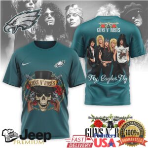 Philadelphia Eagles x Guns N’ Roses “Fly Eagles Fly” Band Graphic Tee Philadelphia Eagles x Guns N’ Roses “Fly Eagles Fly” Band Graphic Tee