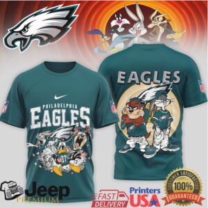 Philadelphia Eagles x Looney Tunes Bugs Bunny & Taz Mashup Tee