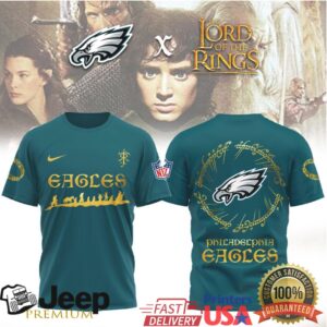 Philadelphia Eagles x Lord of the Rings Middle Earth Quest T Shirt