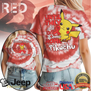 Pikachu “Until They All Come Home” R.E.D. Friday Deployed Support Shirt
