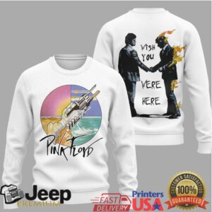 Pink Floyd “Wish You Were Here” Vintage Art White Sweatshirt Pink Floyd “Wish You Were Here” Vintage Art White Sweatshirt