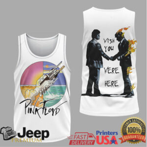 Pink Floyd “Wish You Were Here” Vintage Art White Sweatshirt