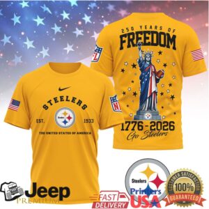 Pittsburgh Steelers 250 Years of Freedom 1776 2026 Anniversary Shirt