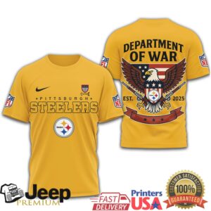 Pittsburgh Steelers Department of War 2025 Military Style Eagle T Shirt Pittsburgh Steelers Department of War 2025 Military Style Eagle T Shirt