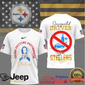 Pittsburgh Steelers Drunk Driving Prevention Designated Driver Shirt