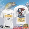 Washington Commanders Freedom Fishing Bass USA Flag Graphic T Shirt Washington Commanders Freedom Fishing Bass USA Flag Graphic T Shirt