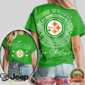 Pittsburgh Steelers Irish Woman Soul Of A Witch St. Patrick's Day T Shirt