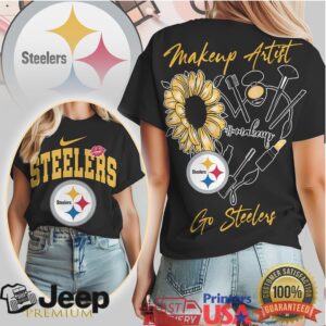 Pittsburgh Steelers Makeup Artist Sunflower Beauty Professional Women’s T Shirt Pittsburgh Steelers Makeup Artist Sunflower Beauty Professional Women’s T Shirt