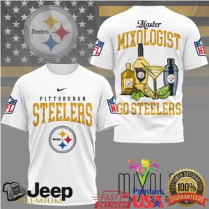 Pittsburgh Steelers Master Mixologist Cocktail Fan Spirit T Shirt