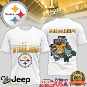 Pittsburgh Steelers Minecraft Block Graphic Football Shirt