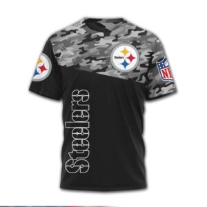 Pittsburgh Steelers NFL Veteran Awareness Camo Shirt End Veteran Suicide 22 A Day