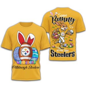 Pittsburgh Steelers “Some Bunny Loves The Steelers” Easter Holiday T Shirt