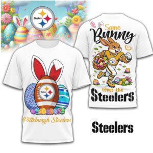 Pittsburgh Steelers “Some Bunny Loves The Steelers” Easter Holiday T Shirt